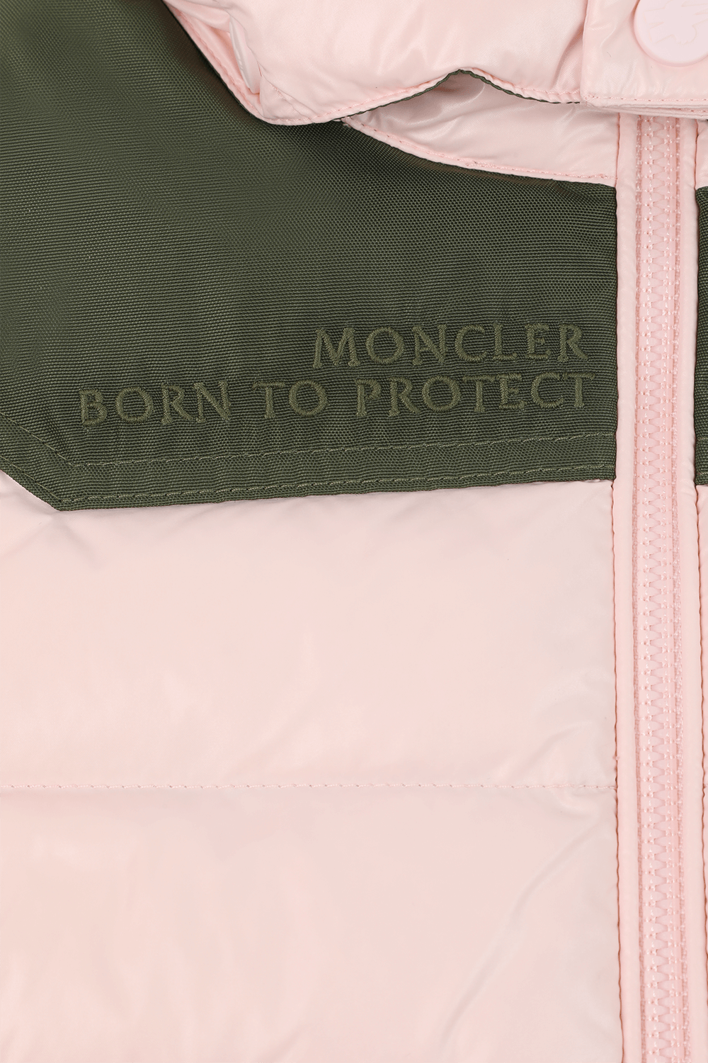 תמונה אחורית של גילאי 4-6 וסט פאפר ורוד עם כובע