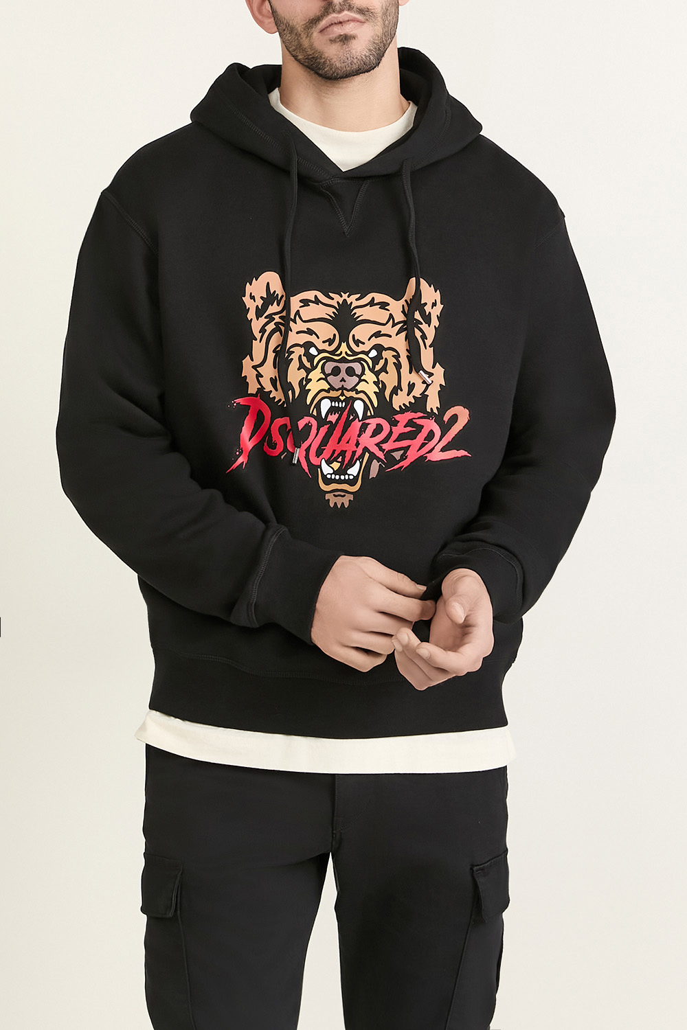 תמונת דוגמן קידמית של סווטשירט קפוצ'ון