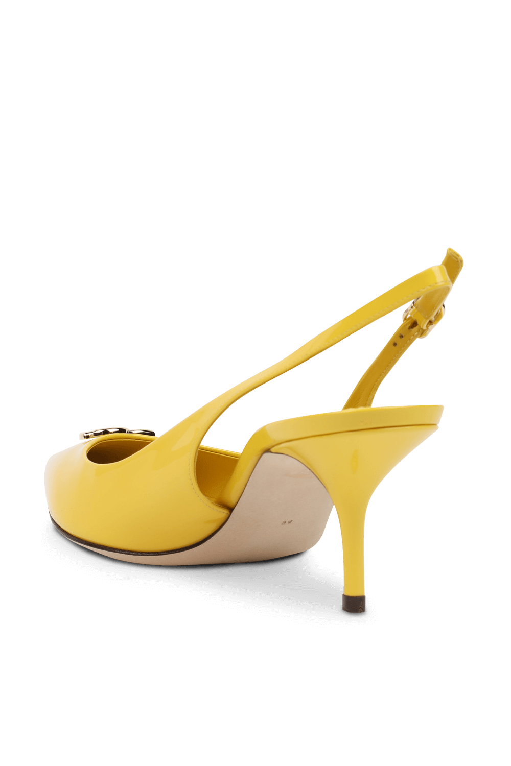 yellow slingback pumps