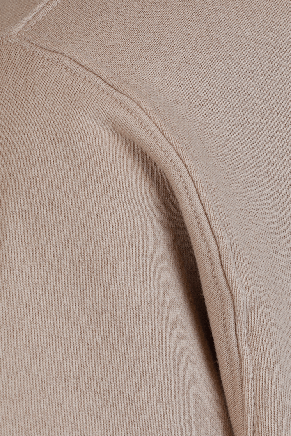 תמונה אחורית של סווטשירט קפוצ'ון מרוכסן בגוון ורוד