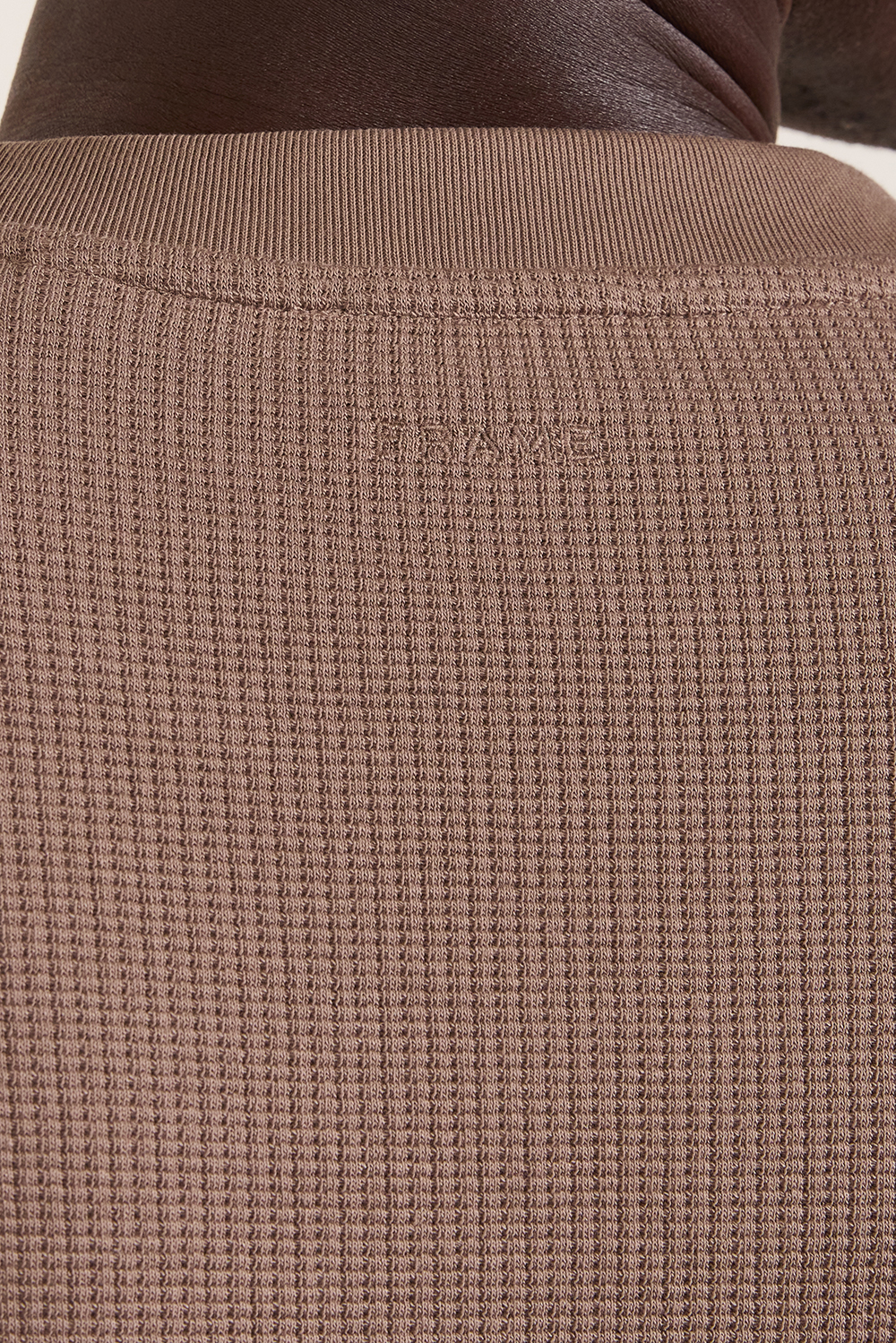 תמונת תקריב דוגמן של סריג וופל