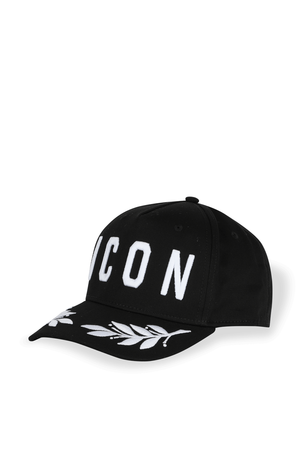 תמונה קידמית של Icon Embroidered Logo Cap In Black