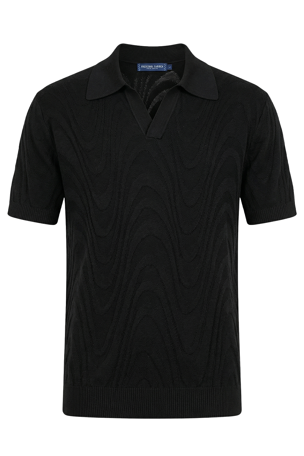 תמונה קידמית של חולצת פולו בגזרה ישרה