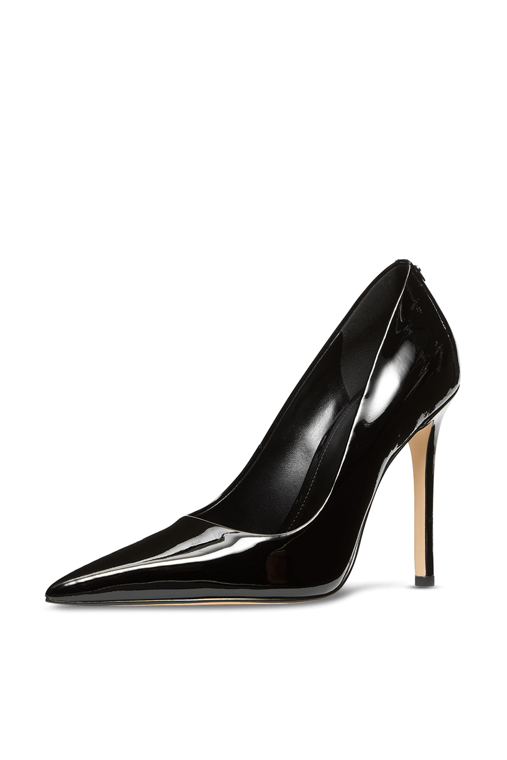 תמונה אחורית של נעלי עקב לכה סטילטו