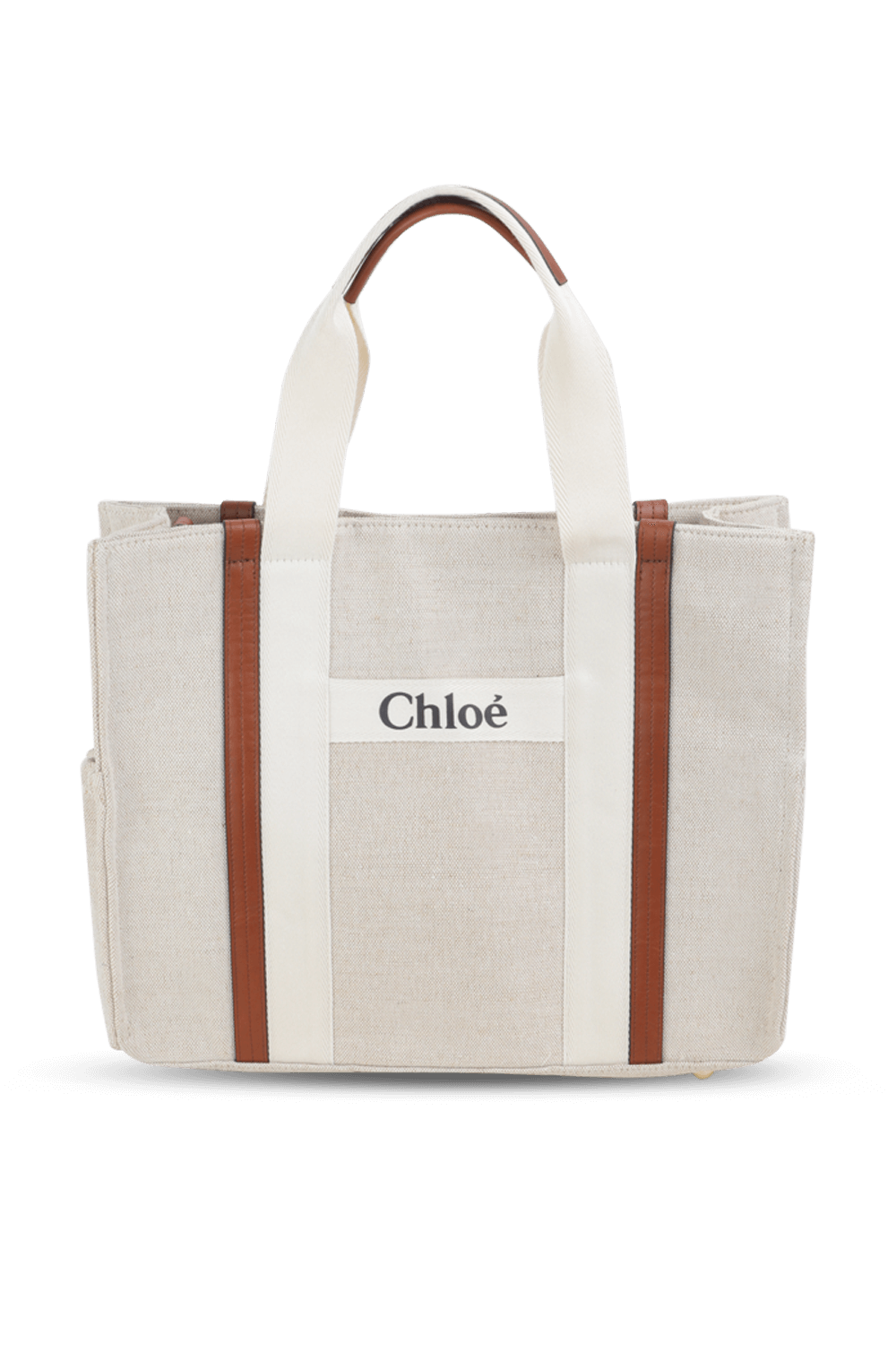 תמונת תקריב של תיק החתלה מכותנה