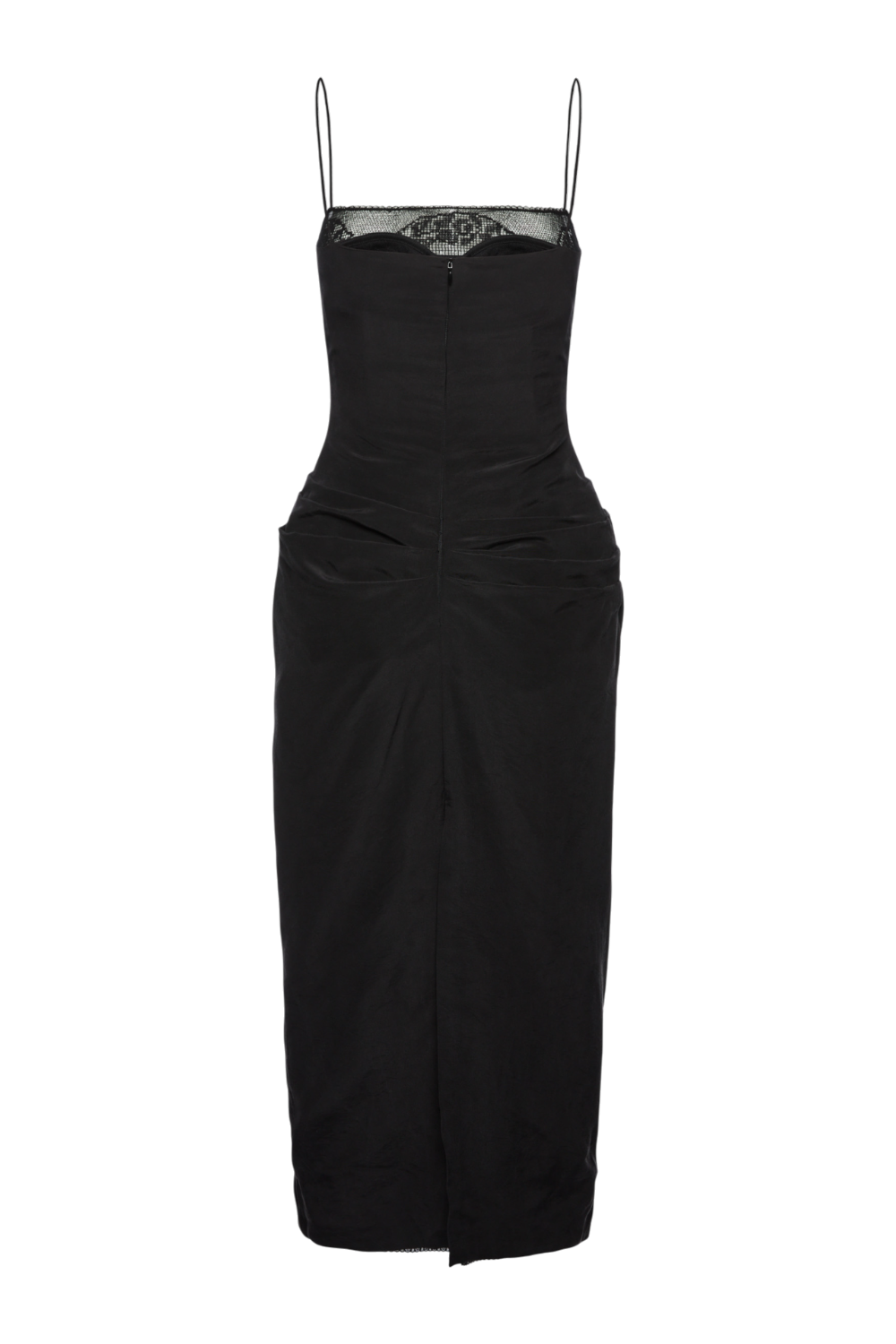 תמונה אחורית של שמלת מידי