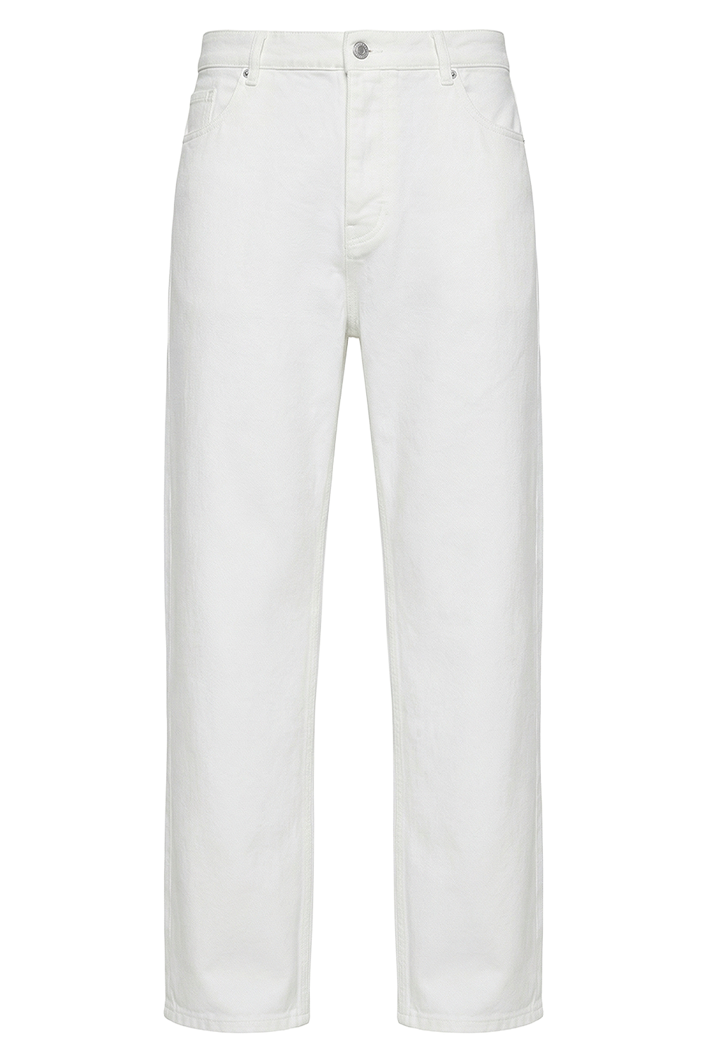 תמונה קידמית של מכנסי ג'ינס בגזרה ישרה