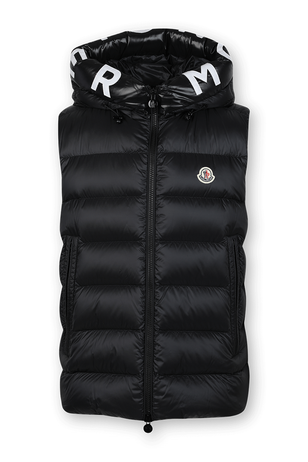 תמונה קידמית של מעיל וסט פאפר עם סגירת רוכסן בגוון שחור