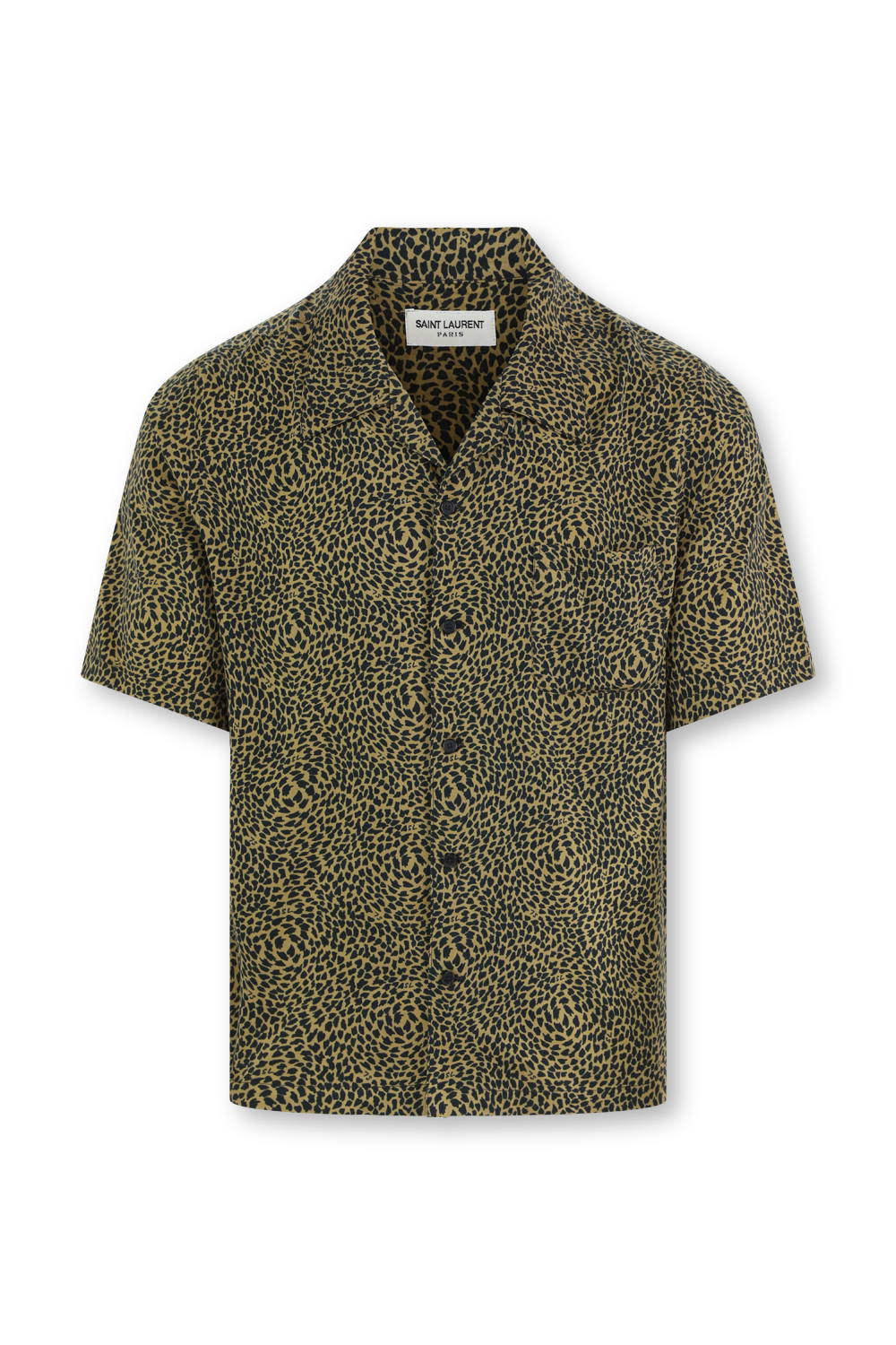 חולצה מכופתרת הוואי עם הדפס מנומר SAINT LAURENT