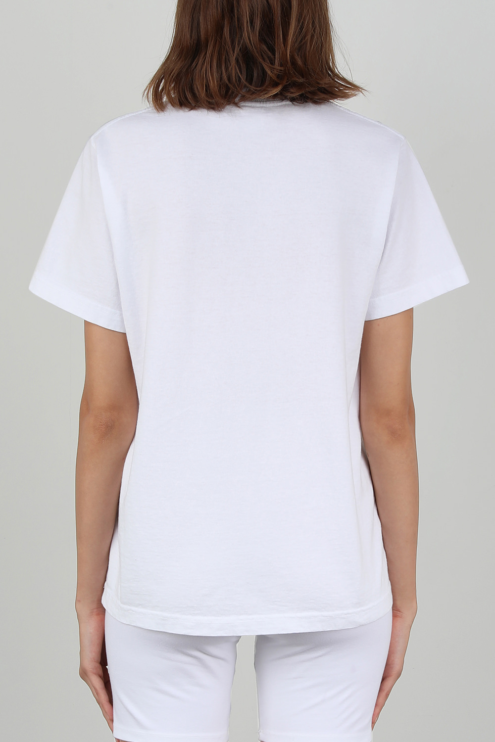 חולצת טי עם הדפס בלבן וירוק SPORTY & RICH