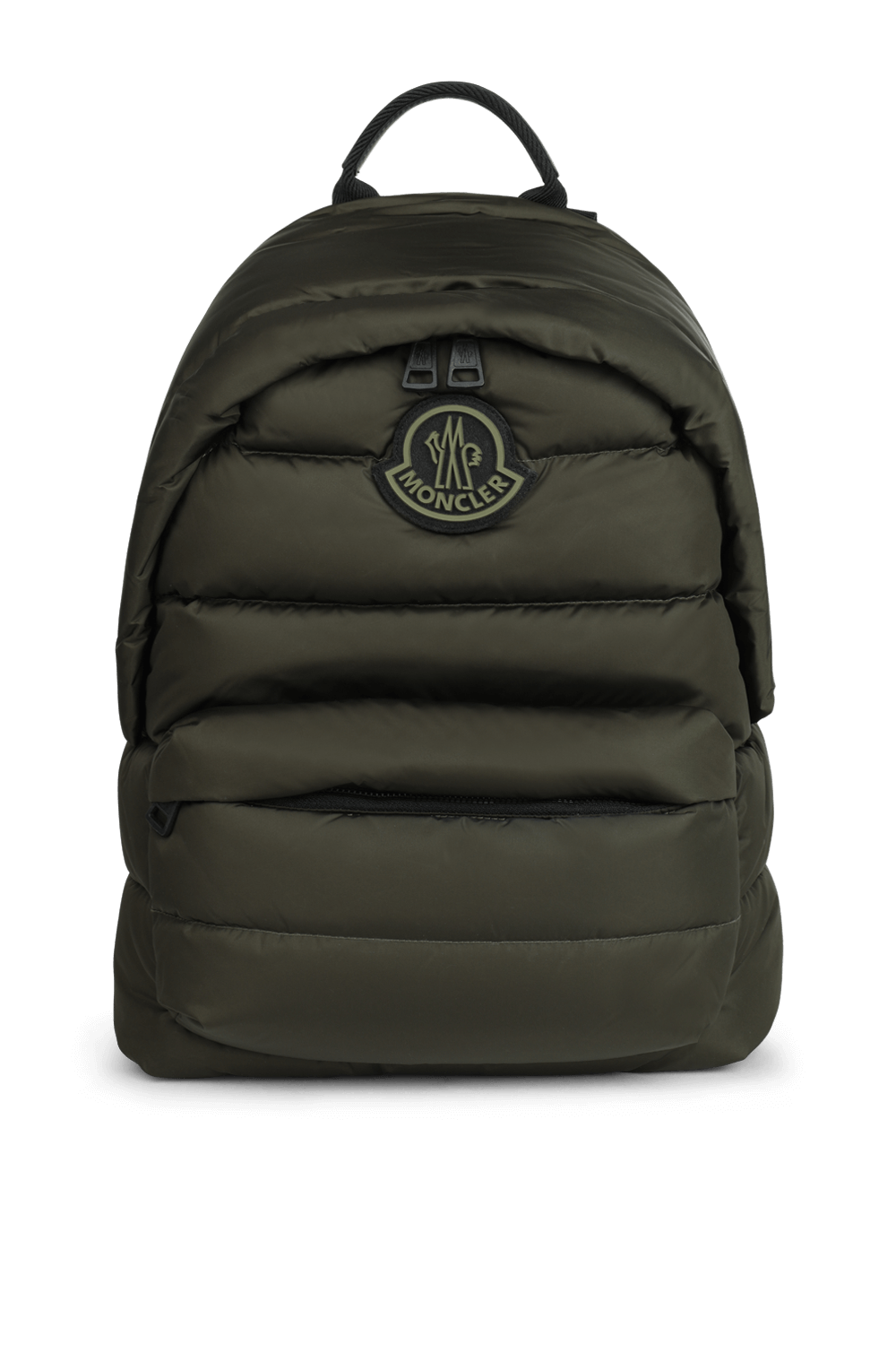 תמונה קידמית של תיק גב בטקסטורה פאפית בגוון חום מבריק