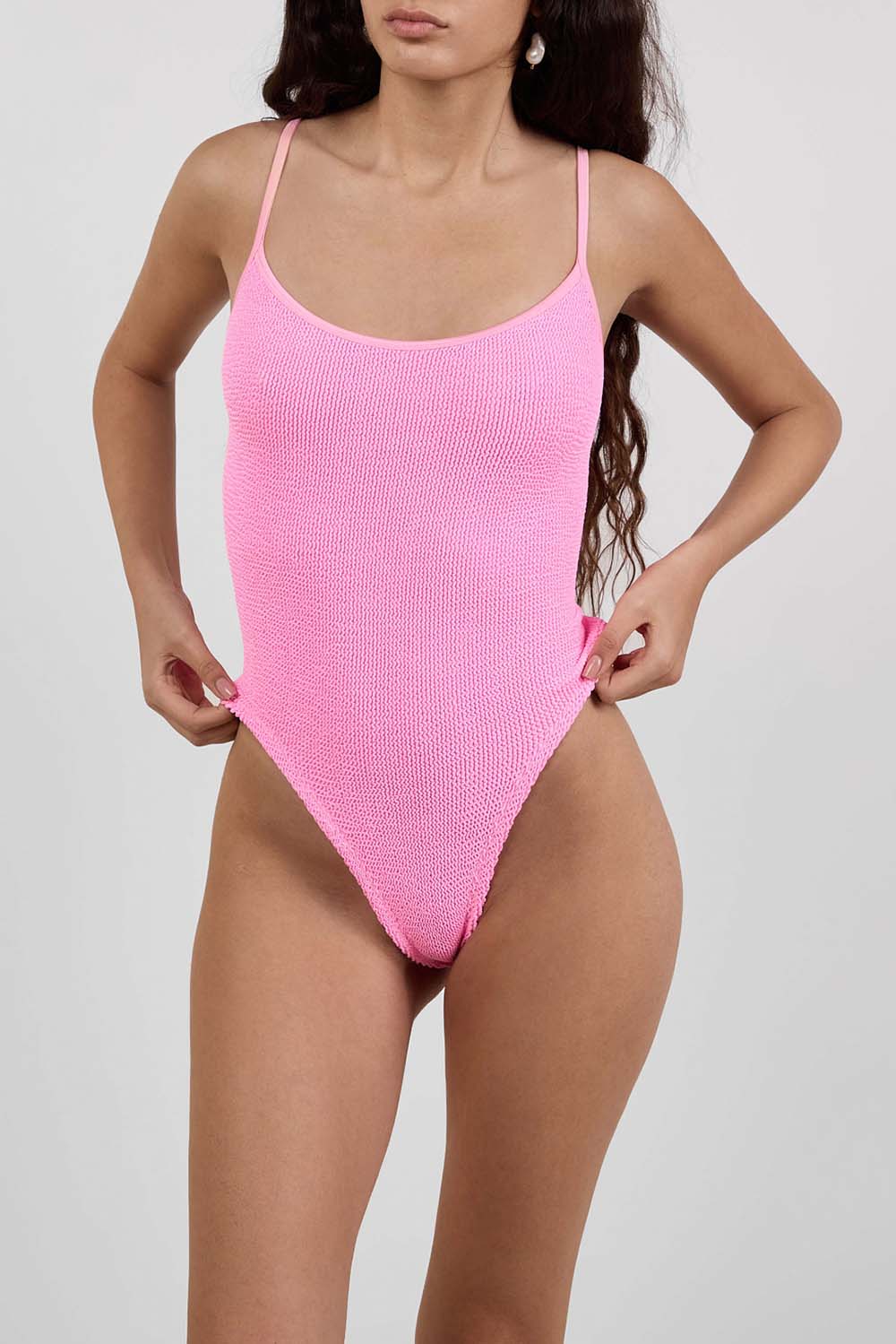 תמונת דוגמן קידמית של בגד ים שלם פמלה