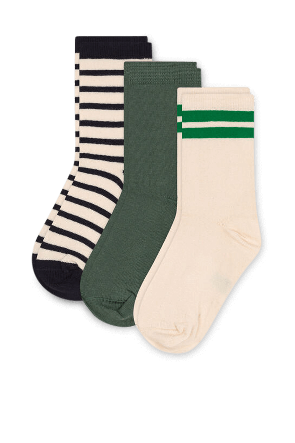 תמונה קידמית של מארז שלושה זוגות גרביים - גילאי 4-14 שנים