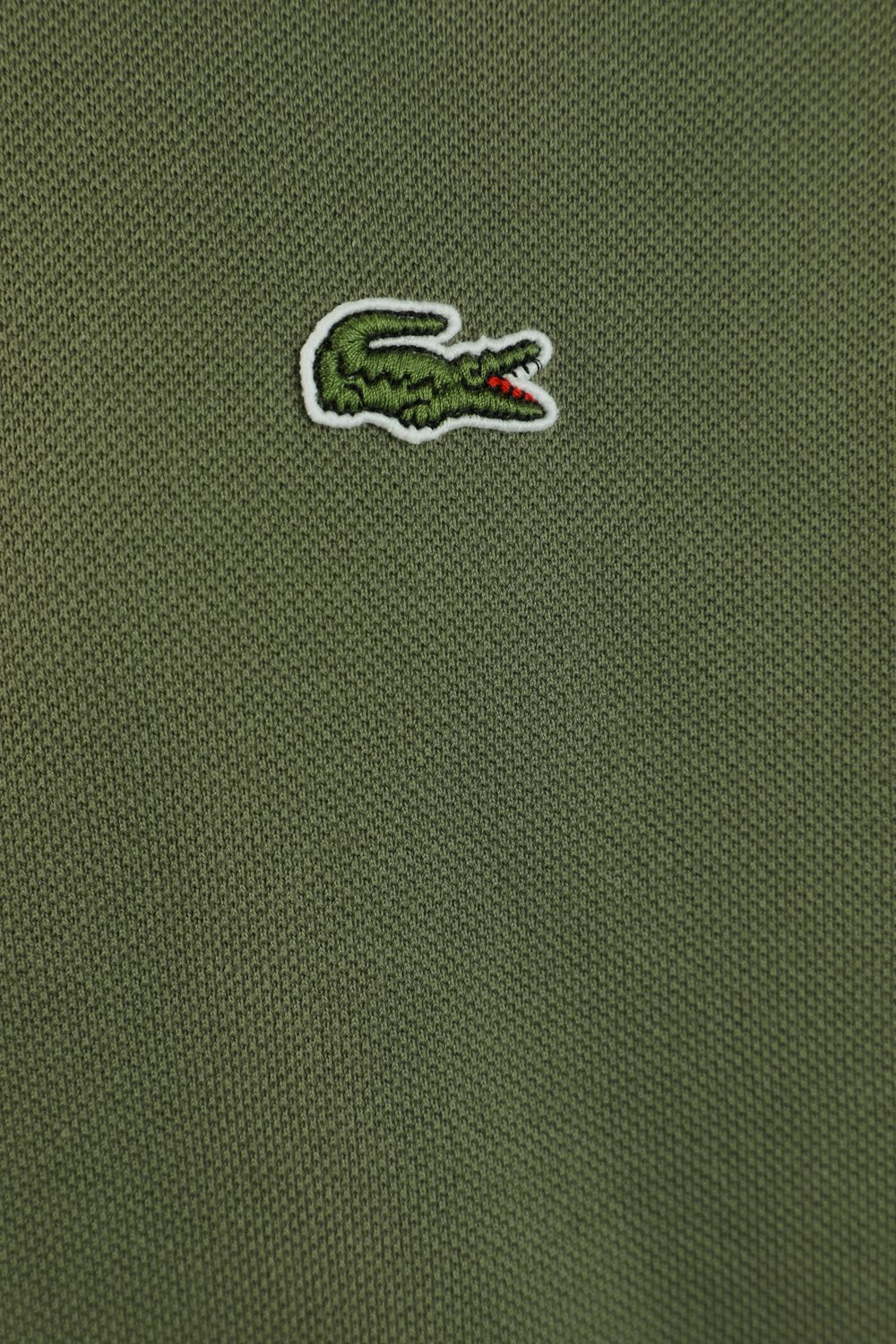 חולצת פולו בגוון ירוק חאקי עם לוגו LACOSTE