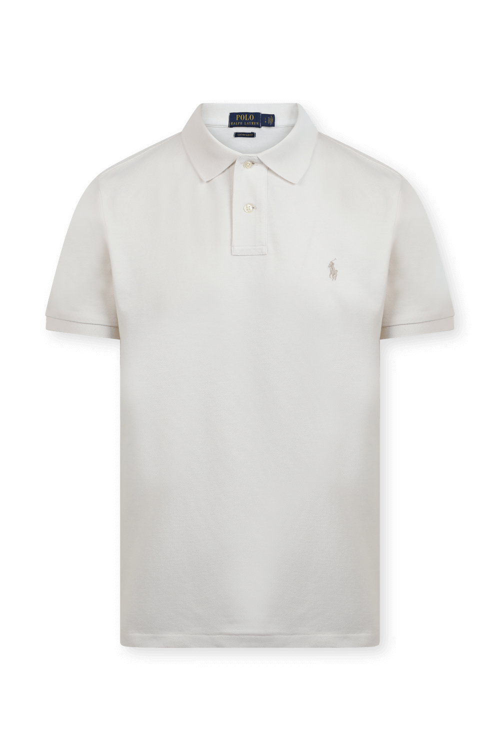 תמונה קידמית של Classic Slim Fit Polo Shirt in Ivory