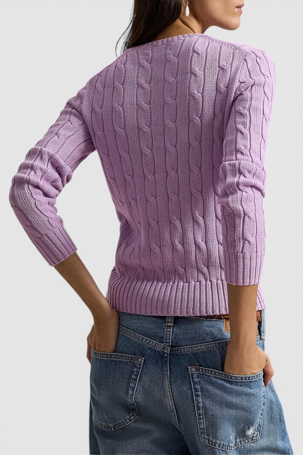 תמונת דוגמן אחורית של סריג כותנה