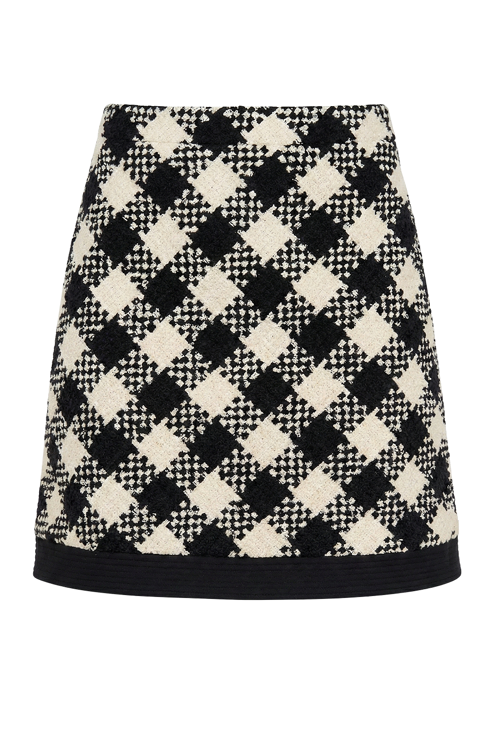 תמונה קידמית של חצאית טוויד