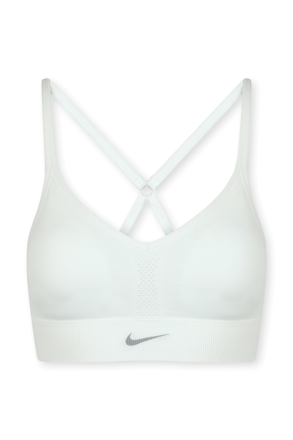 תמונה קידמית של חזיית ספורט בגוון לבן