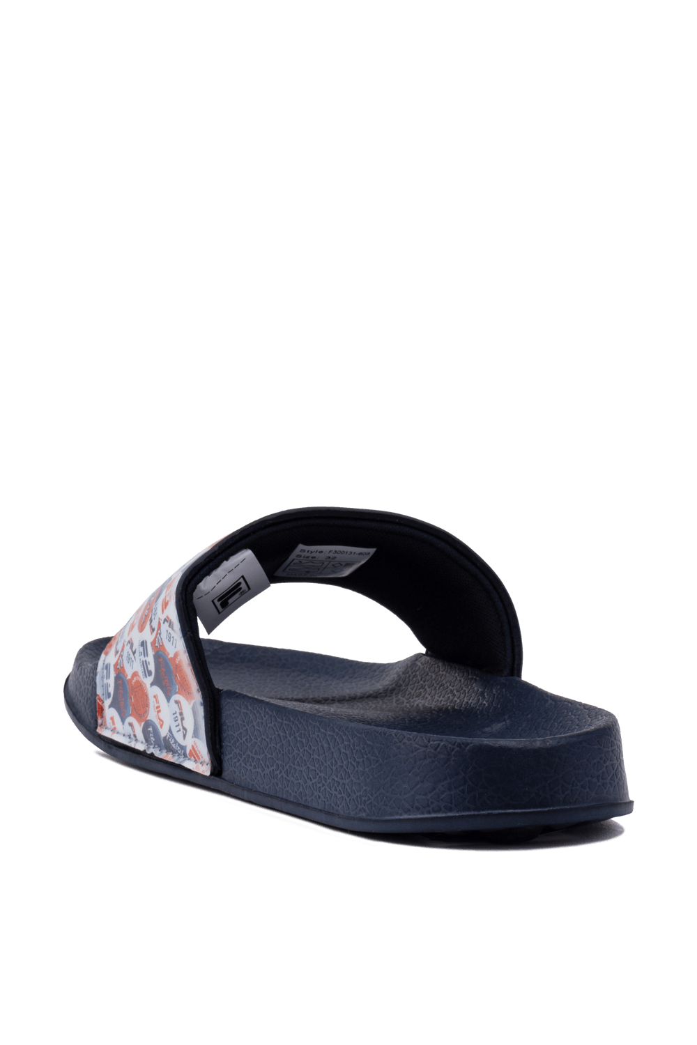 תמונה אחורית של מידות 28-35 כפכפי סליידס כחולים