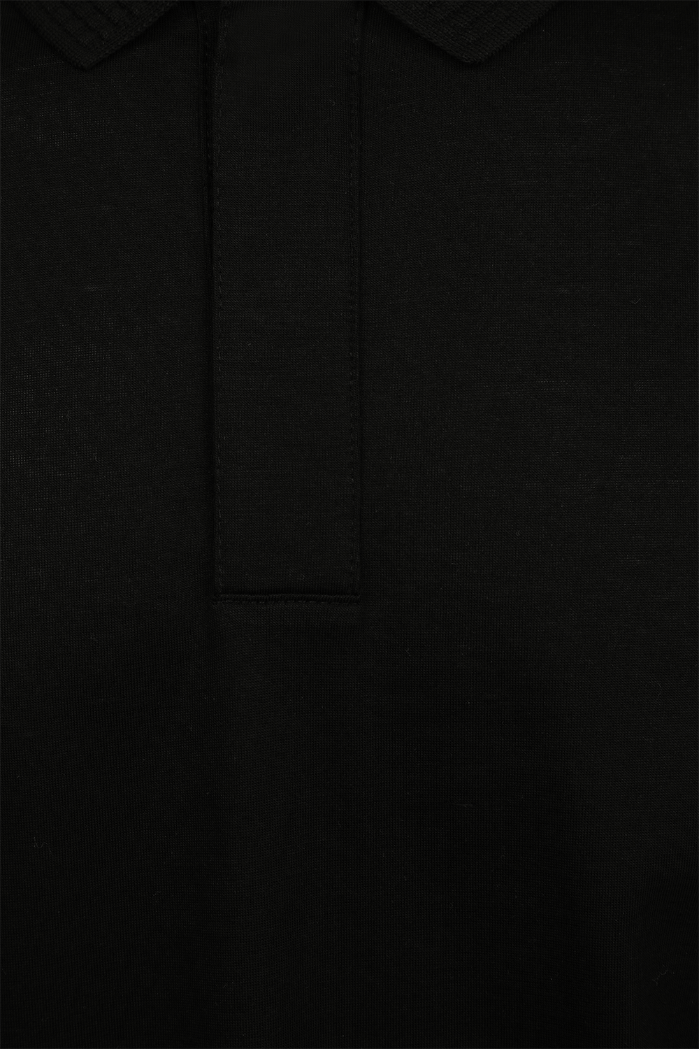 חולצת פולו בגזרת סלים עם שרוולים ארוכים בצבע שחור BOSS
