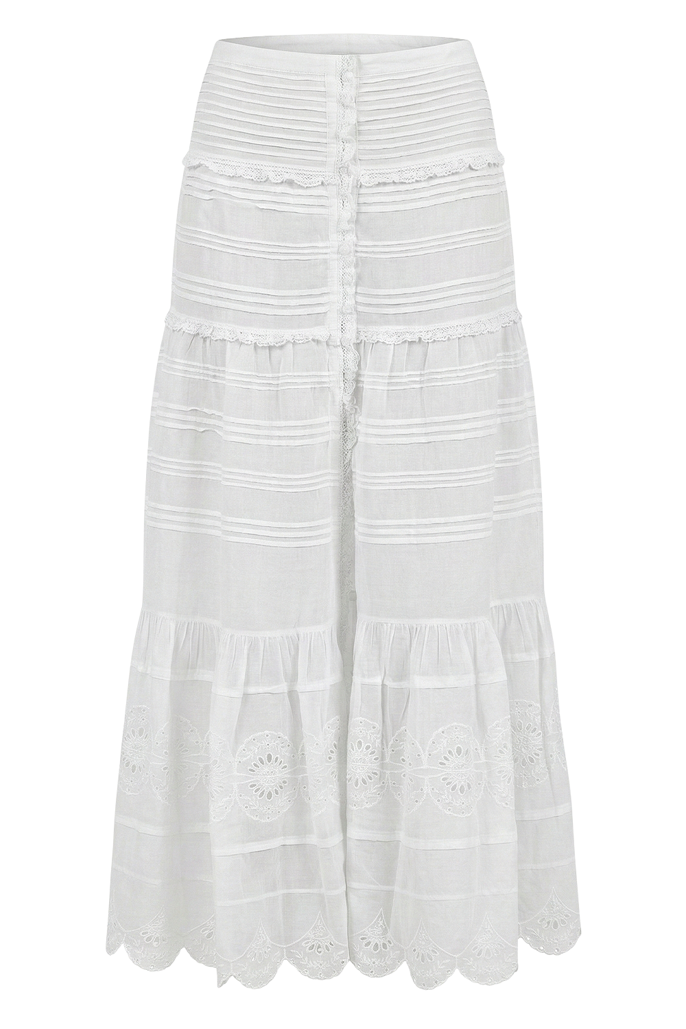 תמונה קידמית של חצאית מקסי