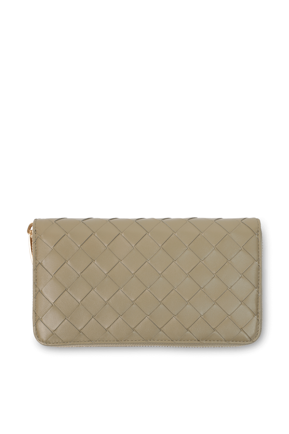 תמונה אחורית של ארנק שתי וערב מרוכסן מעור