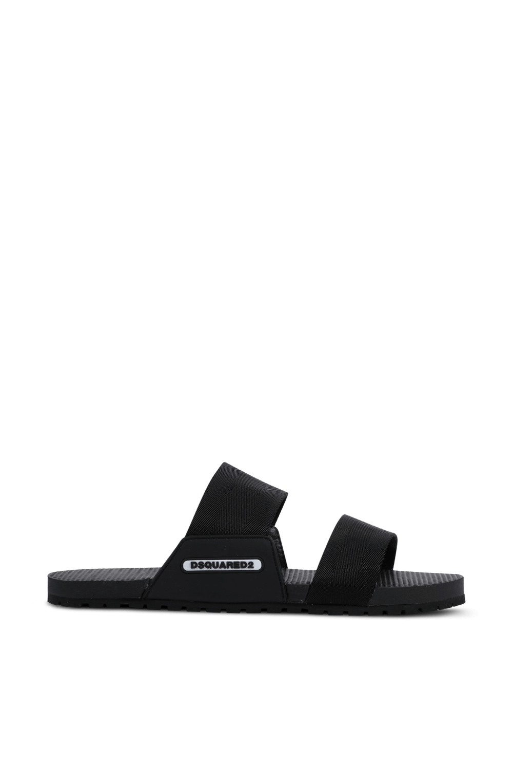 תמונה קידמית של DSQUARED Slide Sandals in Black