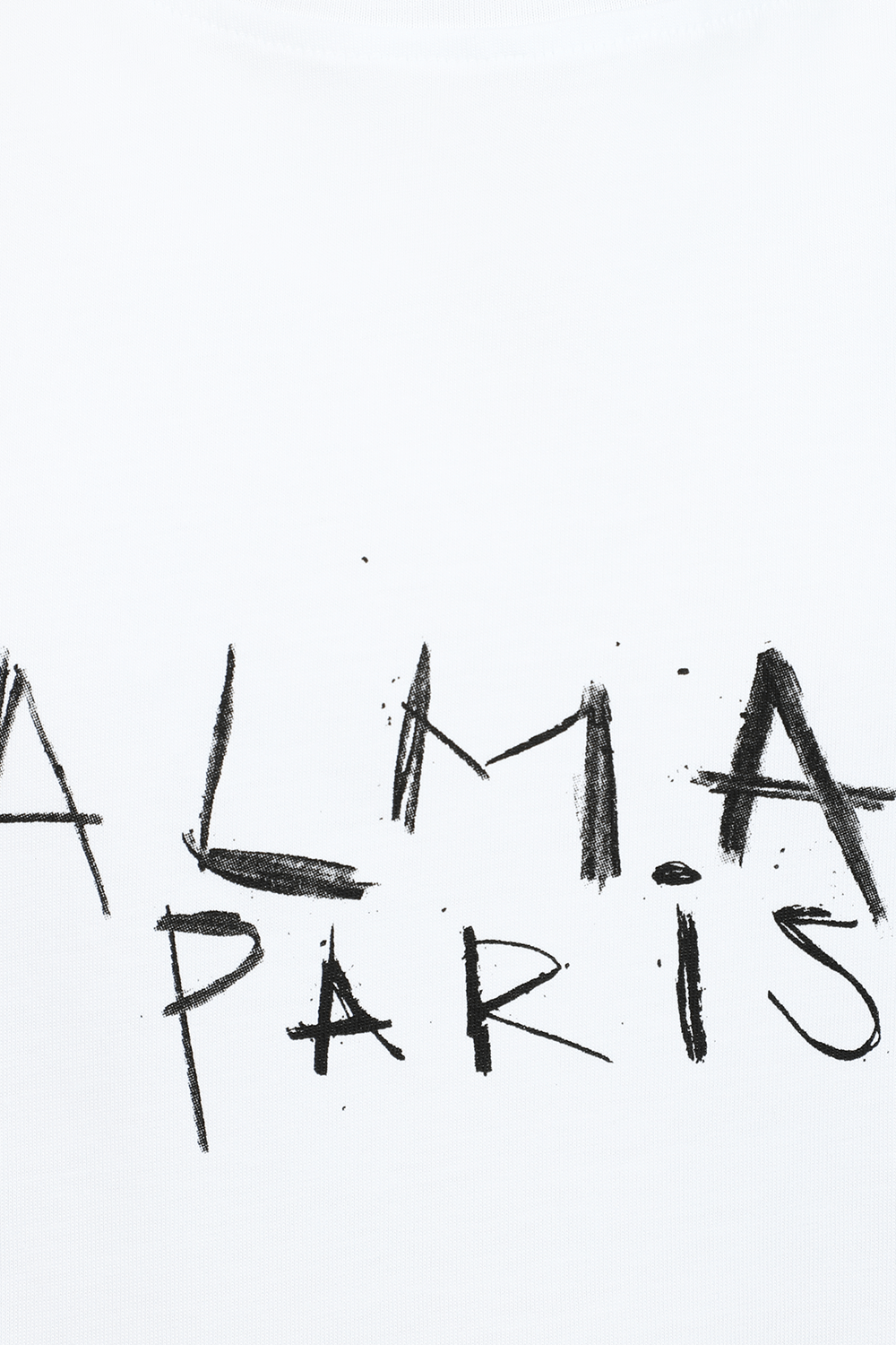 תמונה אחורית של חולצת טי קצרה עם לוגו בלמיין משורטט