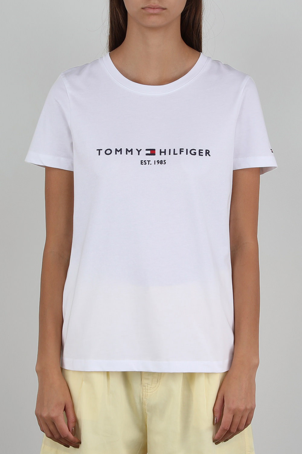 חולצת טי עם לוגו רקום TOMMY HILFIGER