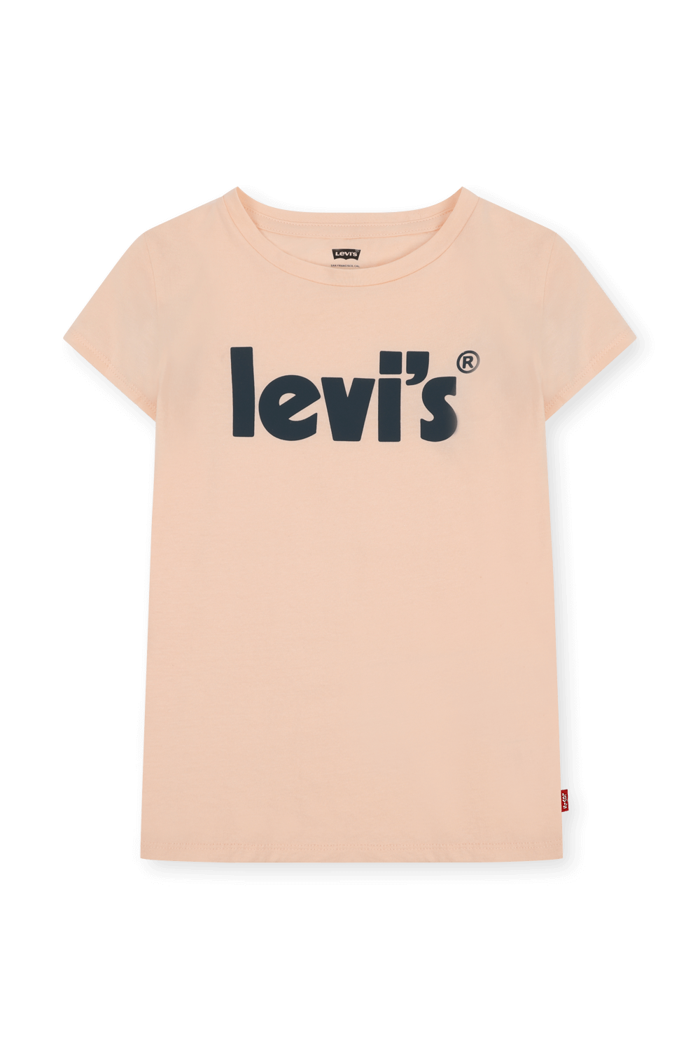 גילאי 2-4 חולצת טי בגוון ניוד עם לוגו שחור LEVI`S KIDS