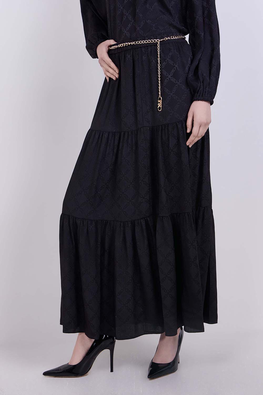 תמונת דוגמן קידמית של חצאית מקסי