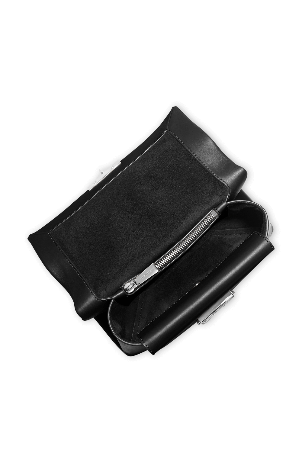 תמונה אחורית של Cece MD Leather Shoulder Bag in Black