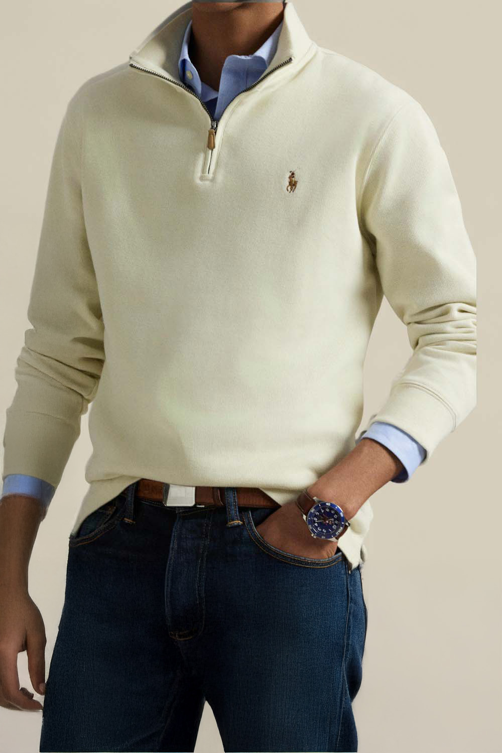 תמונת תקריב דוגמן של סווטשירט