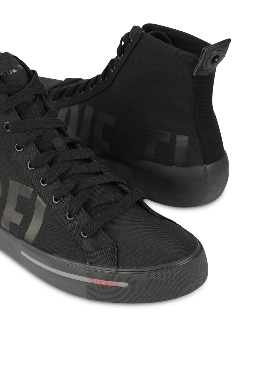 תמונת תקריב של S-Dense Mid Cut Sneakers in Black