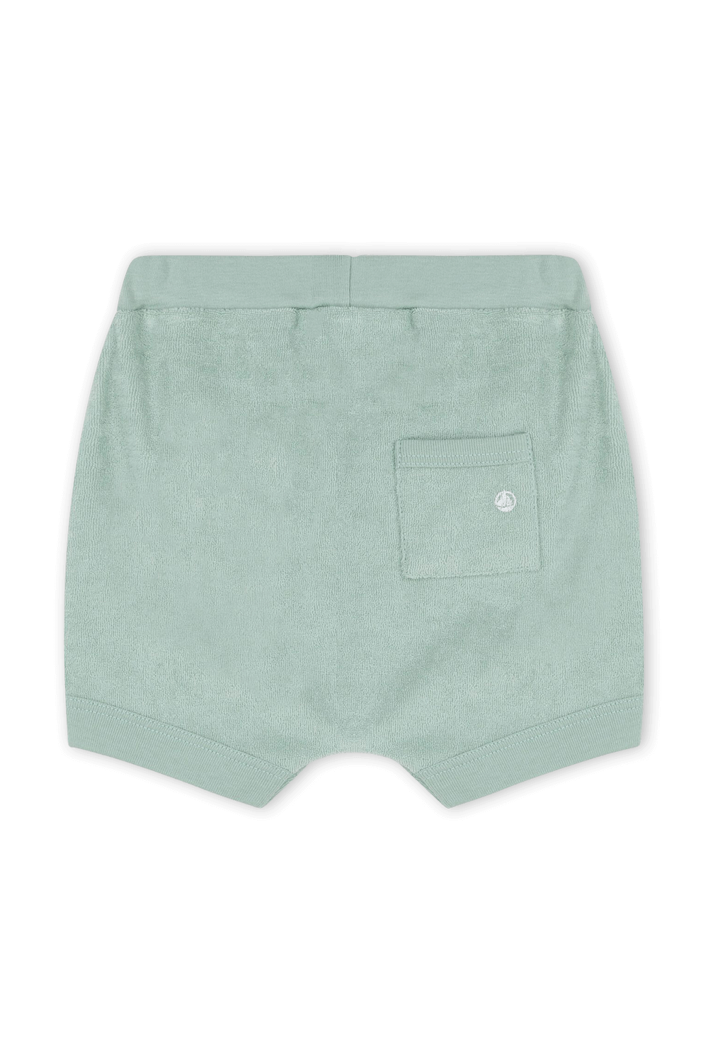 גילאי 6-12 מכנסיים קצרים ירוקים עם כיס אחורי PETIT BATEAU