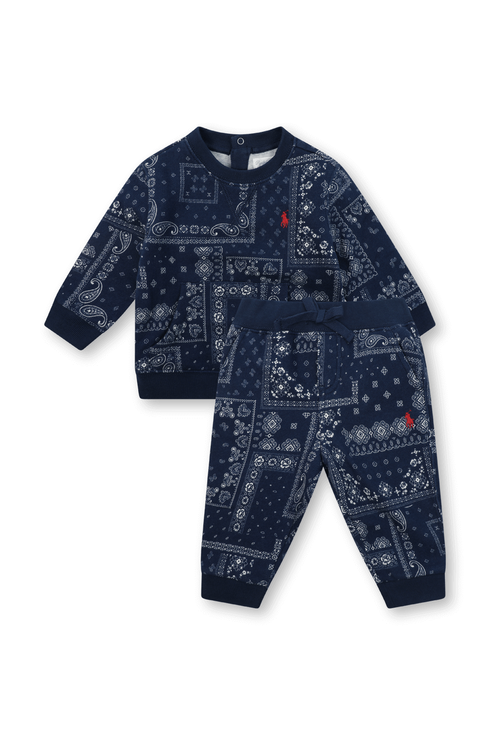 תמונה קידמית של סט פיג'מה פוטר בהדפס בנדנה - גילאי 3-24 חודשים