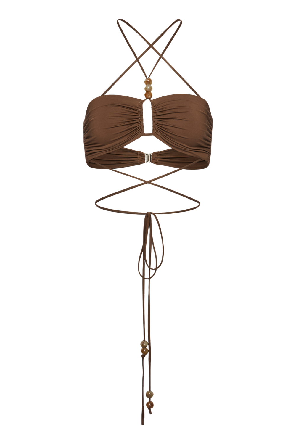 תמונה קידמית של חזיית בגד ים סטרפלס