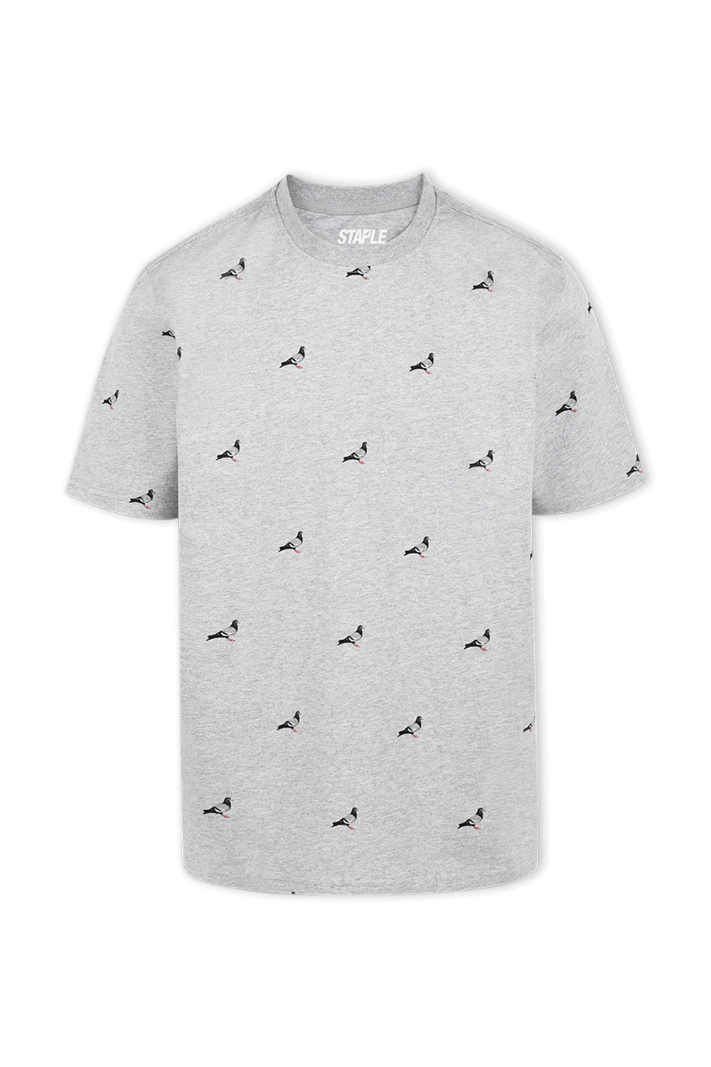תמונה קידמית של All Over Pigeon Tee in Grey