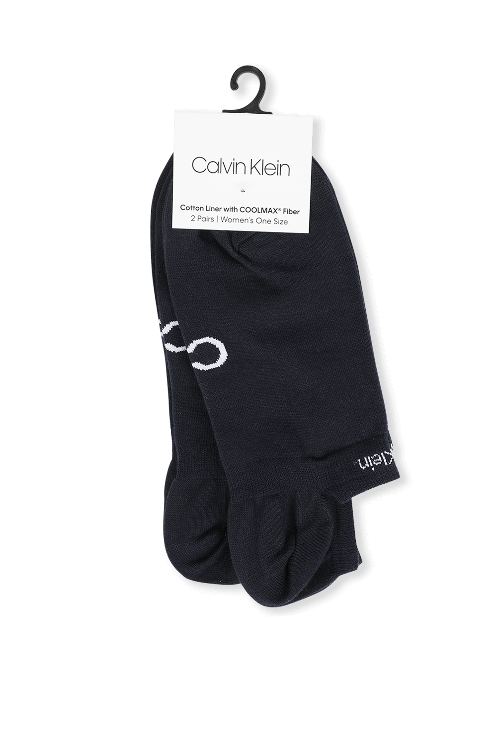 2 Pack Coolmax Fiber Socks in Black CALVIN KLEIN
