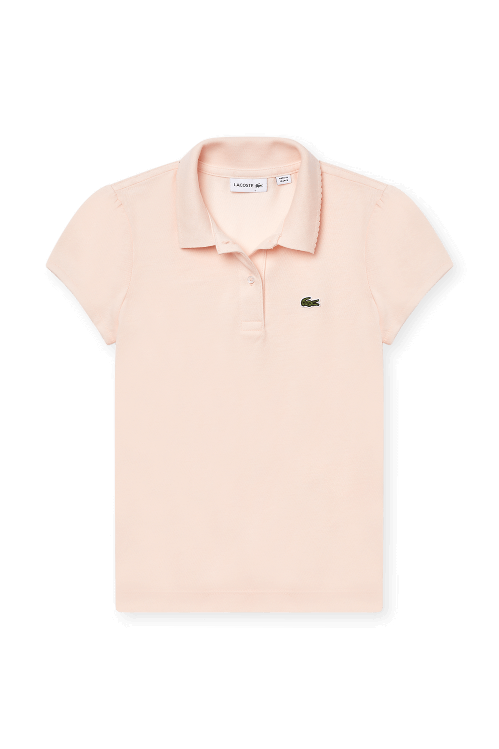 תמונה קידמית של גילאי 4-12 חולצת פולו ורודה