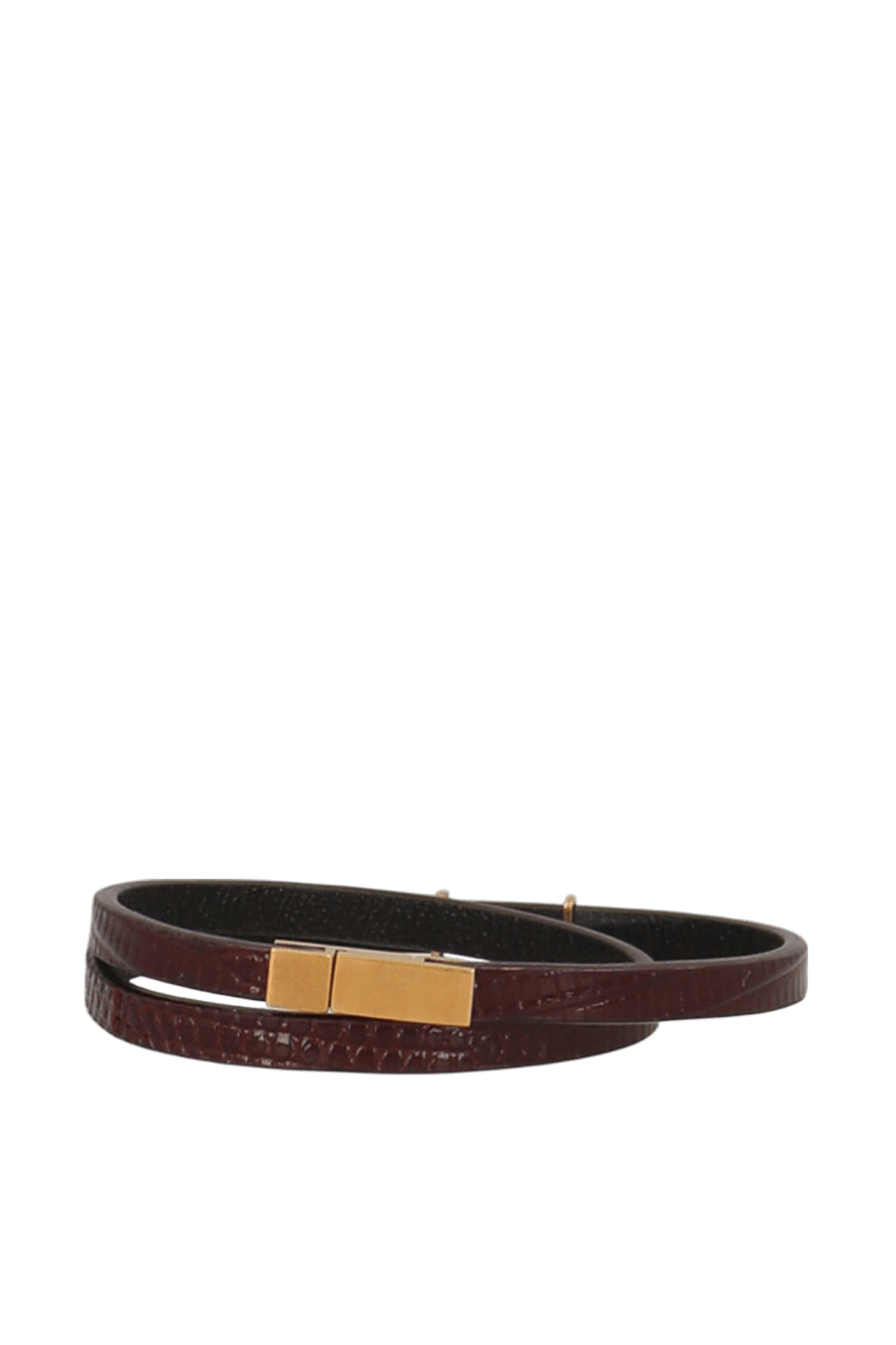 תמונה אחורית של צמיד עור