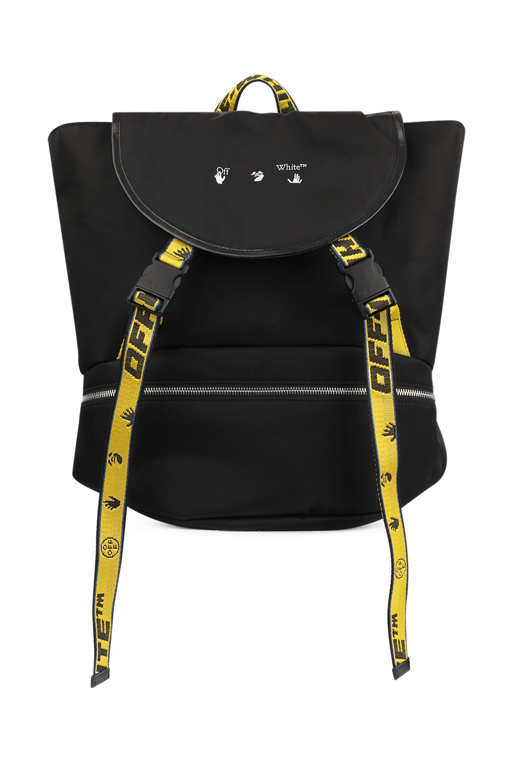 תמונה קידמית של Industrial Logo Nylon Backpack in Black