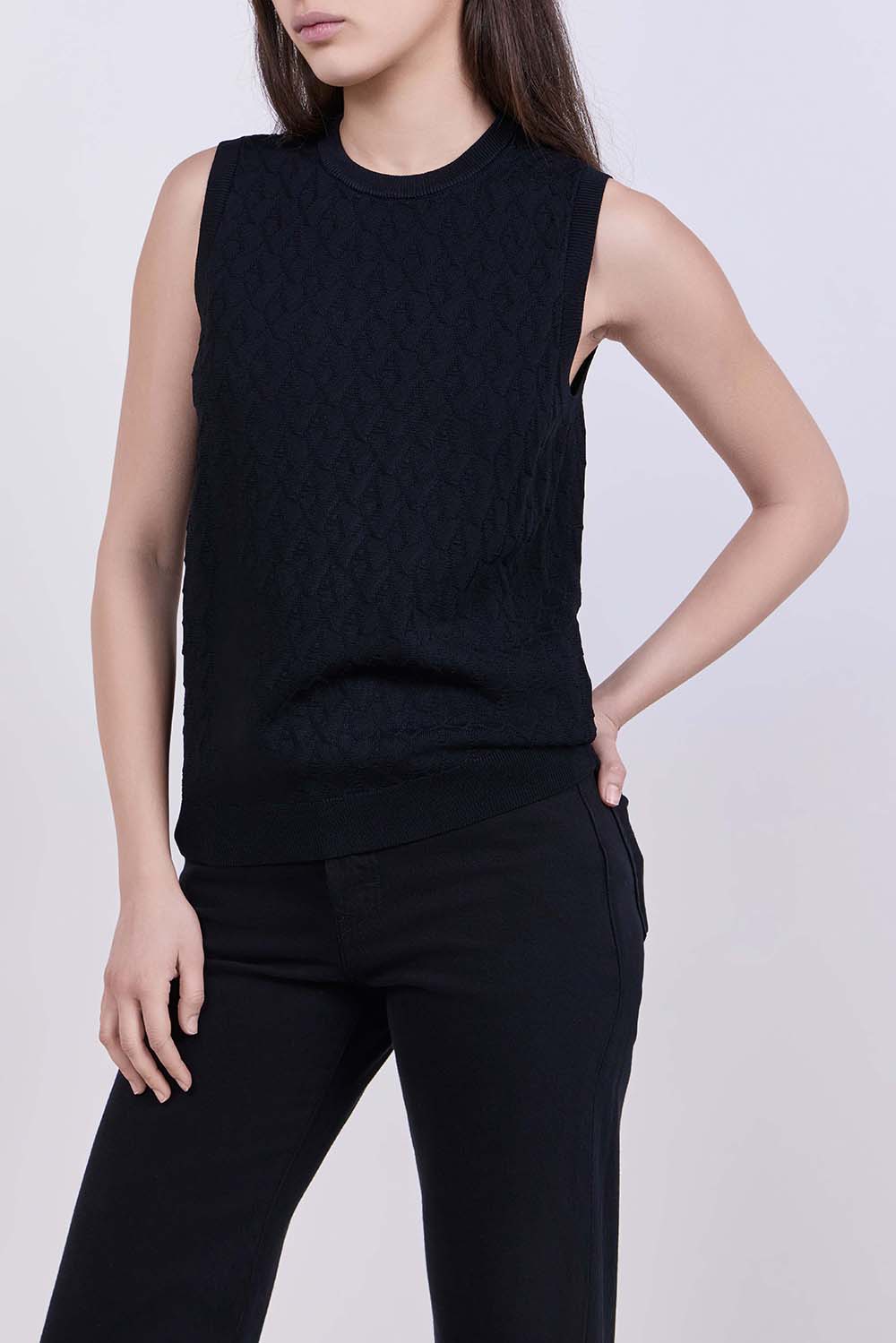 תמונת דוגמן קידמית של גופית סריג