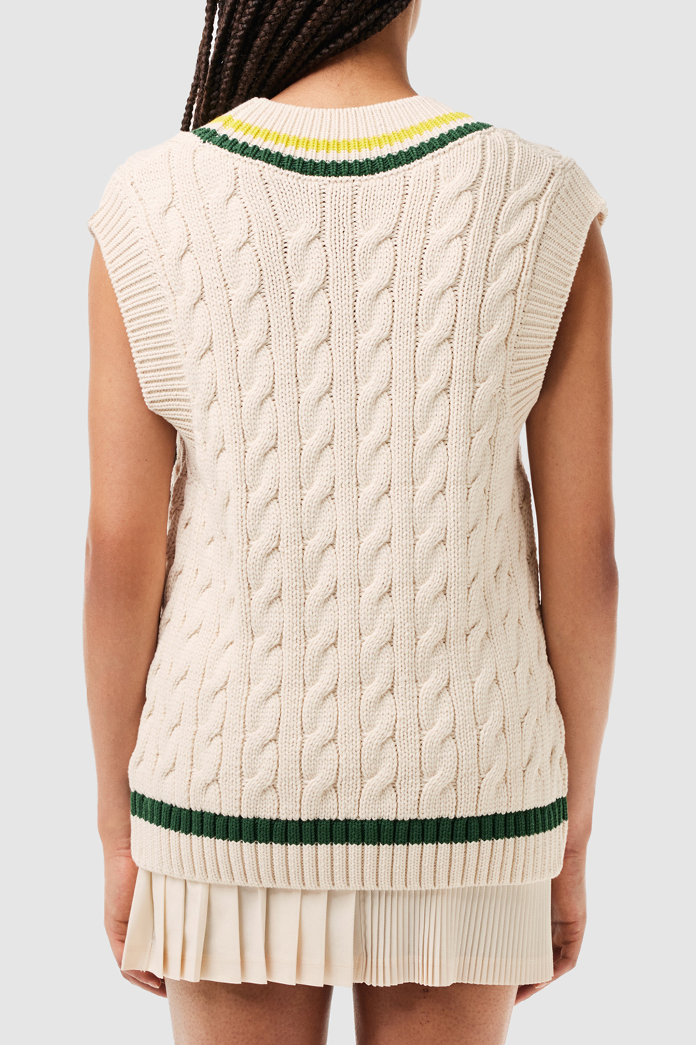 תמונת דוגמן אחורית של סריג וי