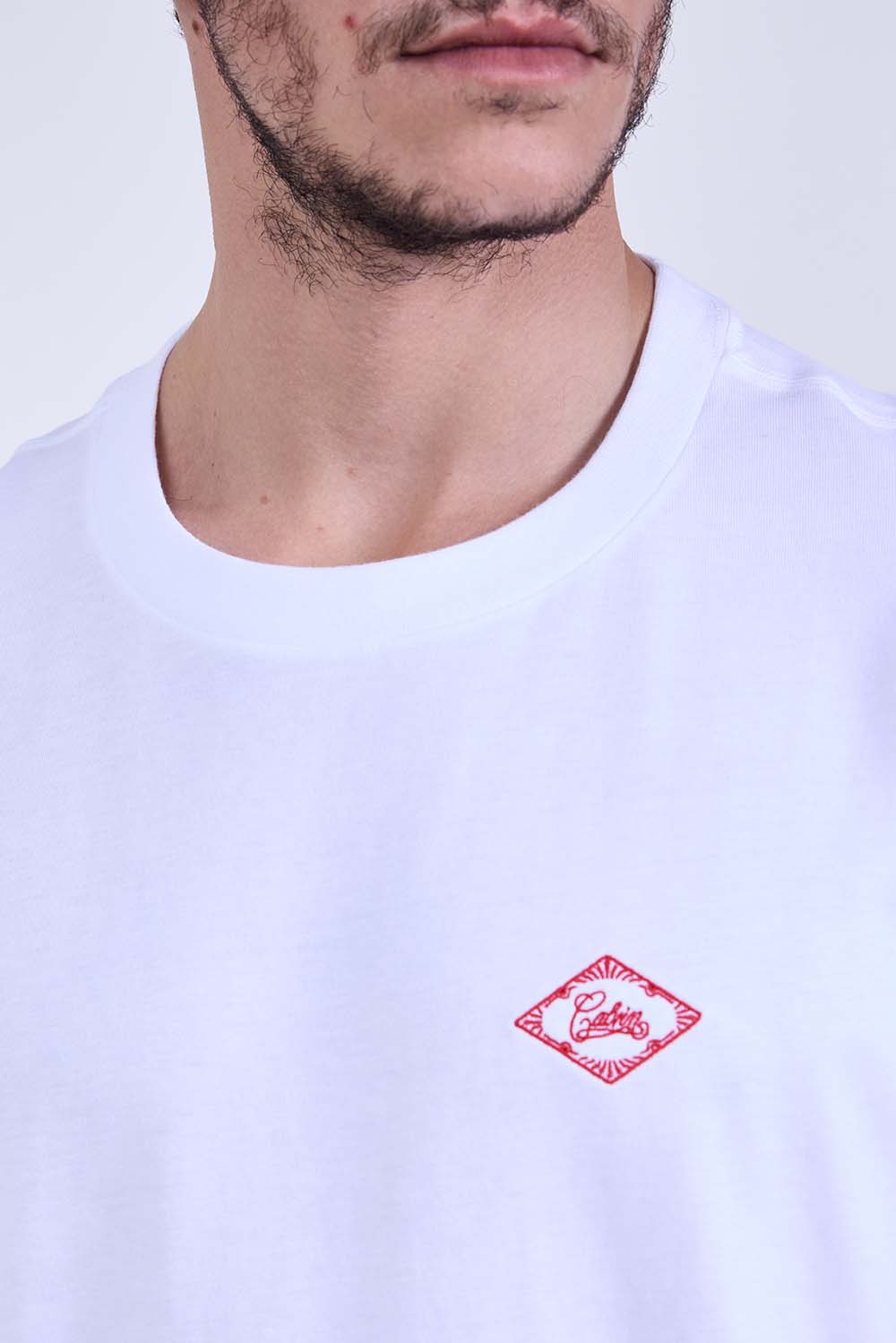 תמונת תקריב דוגמן של חולצת טי