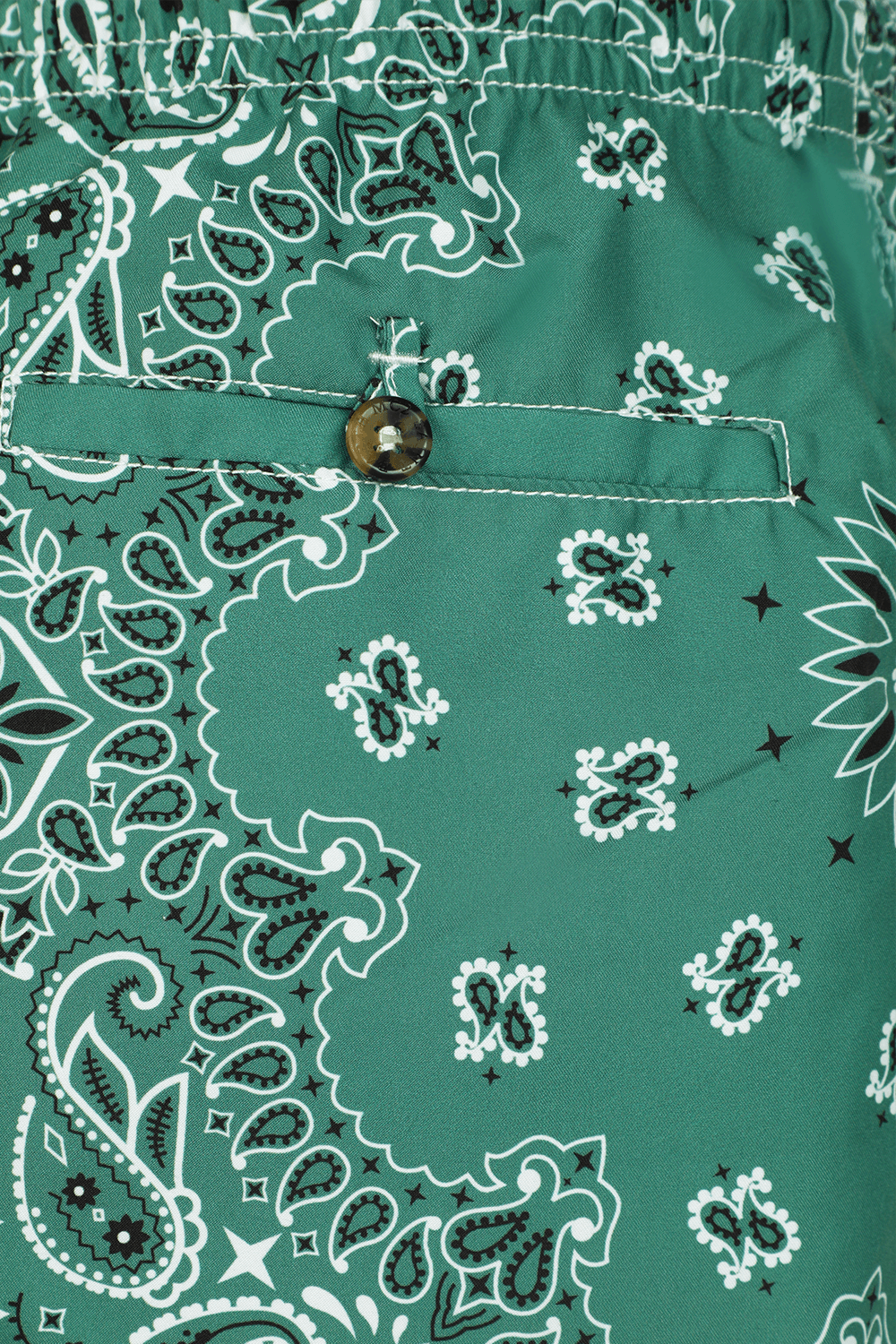 מכנסי בגד ים בנדנה בגוון ירוק MC2 SAINT BARTH