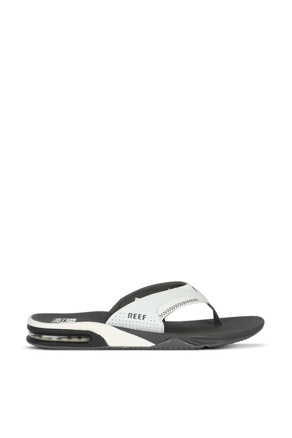 white reef fanning flip flops