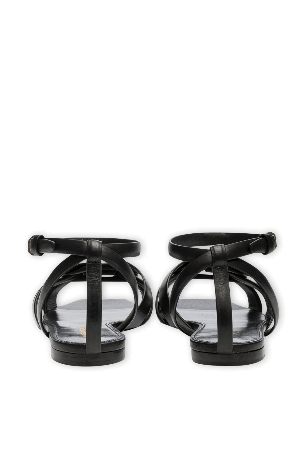 Leather Sandals in Black image number null SAINT LAURENT