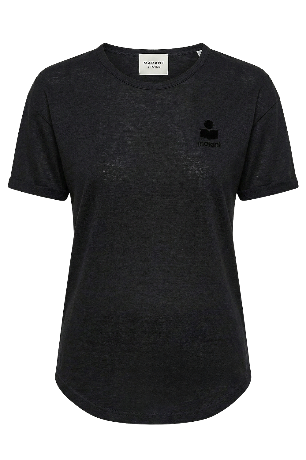 תמונה קידמית של חולצת טי מפשתן