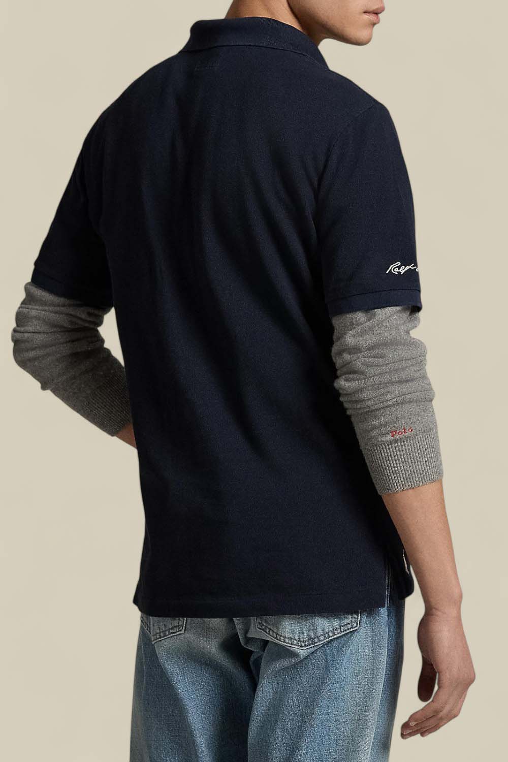 תמונת דוגמן אחורית של פולו ראלף לורן X MLB חולצת פולו